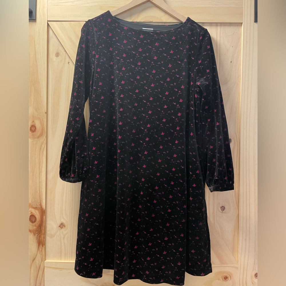 The Nines by Hatch Maternity Velour Floral Dress